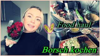 ICH KOCHE MIT EUCH BORSCH LIVE EINKAUF Nats lifestyle [upl. by Zevahc]