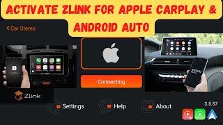 Activate Zlink for Apple Carplay amp Android Auto How to Activate Zlink in Android Car player [upl. by Nhtanhoj]