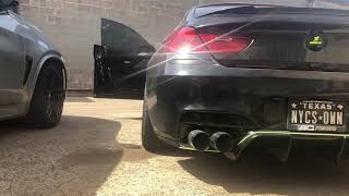 BMW 650i Gran Coupe Downpipes Megan Supremo Exhaust [upl. by Cristionna914]