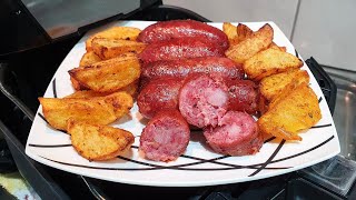 LINGUIÇA COM BATATAS NA AIRFRYER [upl. by Pru]