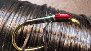 Pearly Brown Flexi Buzzer  flyfishing fishing flytying trout buzzer fly fish [upl. by Hanonew]