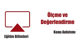 8 Eğitim Bilimleri  Ölçme ve Değerlendirme  Soru Çözümü  Sorularla Ara Tekrar [upl. by Turrell]