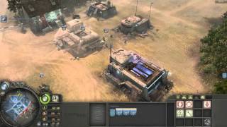 Company of Heroes  Axis Panzer Elite Luftwaffe Tactics Gameplay VS Expert AI [upl. by Eciened109]