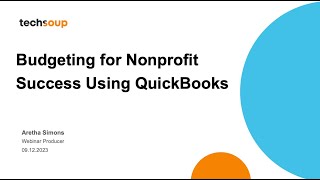 Budgeting for Nonprofit Success Using QuickBooks [upl. by Aneerahs]