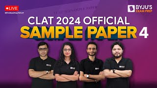 🔥 CLAT 2024 Sample Paper 4 🔥  Detailed Analysis and Discussion  CLAT 2024 Preparation [upl. by Sito]