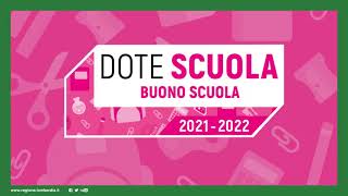 Dote scuolaBuono scuola video tutorial per la presentazione della domanda [upl. by Dammahum]