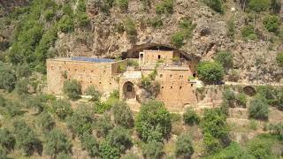 Qadisha Valley  Lebanon Drone video  Hiking with Lebanese Wanderers [upl. by Giah10]