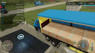 Mod Review  Pallet Autoload trailer for Farming Simulator 22 [upl. by Aohk]