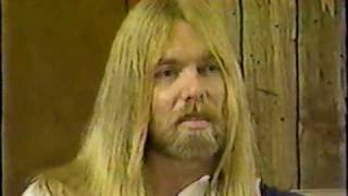 Gregg Allman interview PART 13 of 14 Saenger Theater New Orleans 1982 [upl. by Oeak100]