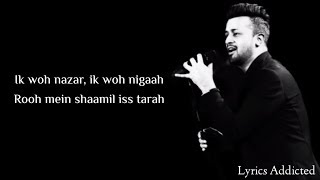 Pehli Dafa Full Song with Lyrics Atif Aslam Ileana DquotCruz [upl. by Nico899]