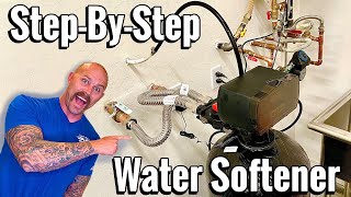 How To Install Water Softener System Aquasure Harmony Series  Water Softener Loop Connection [upl. by Lurette699]