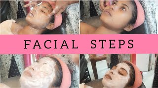 Best facial steps for glowing skin  facial steps  facial step tutorial facial at Parlour [upl. by Dyob]