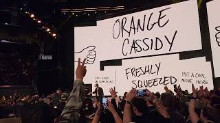 Orange Cassidy amp Danhausen Entrance AEW Revolution aew aewrevolution orangecassidy danhausen [upl. by Aufa]