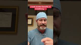 3 wellstudied benefits of Creatine doctor surgeon creatine creatinebenefits strengthexercise [upl. by Pachton]