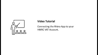 Connecting Rhino to your HMRC MTD VAT account [upl. by Cocke]