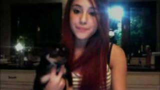 Ariana Grande shoutouts from Ustream  June 4 2010 [upl. by Atilem420]