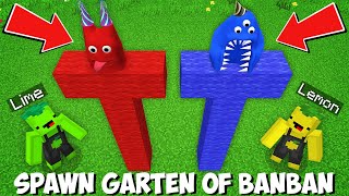 How to SPAWN MOBS FROM GARTEN OF BANBAN in Minecraft  NEW SCARY MOB [upl. by Ahseniuq123]