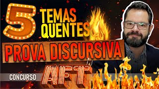 Vídeo MAIS IMPORTANTE antes da Prova Discursiva do concurso de AFT [upl. by Stanfill]