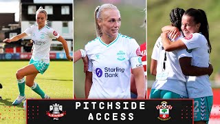 WOMENS PITCHSIDE ACCESS Lewes A  A closer look at Saints opening day win at The Dripping Pan [upl. by Jair]