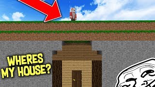 MOVING GIRL XRAY HACKERS HOUSE UNDERGROUND ON MINECRAFT [upl. by Allis]