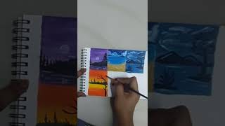 Day 46 mini art 🎨 miniart painting yt short youtubeshorts ytshorts shortvideoart drawing [upl. by Auberon]