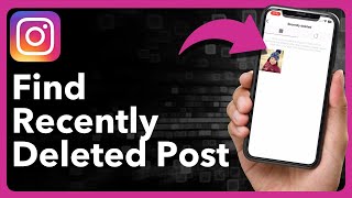 How To Find Recently Deleted Posts On Instagram [upl. by Atram124]