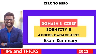 CISSP Domain 5 IDM Exam Summary 2022 [upl. by Antony]