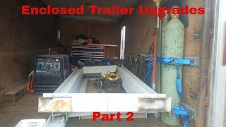 Enclosed Trailer  Part 2  Start to customize upgrade and modify [upl. by Adnoek]