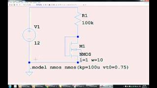 LTspice  simulate hw problems with MOSFETs [upl. by Anires]