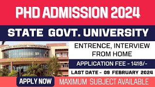 New PhD Admission Application 2024  Bharathidasan University  A State University NAAC accredited [upl. by Aryn]