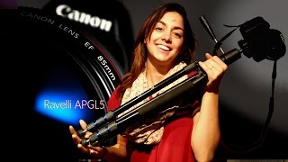 Ravelli APGL5  Profesional tripod Review ita [upl. by Sandeep]