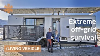 Couples stunning homeonwheels produces water has solar awnings [upl. by Vashtia]