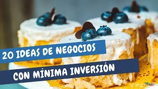 20 ideas de negocios rentables con mínima inversión en alimentos Tendencia 2021 [upl. by Aynekat785]