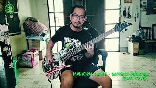 Sadistic Magician  Municipal Waste Bass Cover [upl. by Adnohsad158]