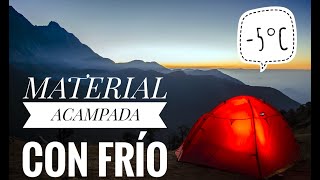 ESTO es lo que NECESITAS para ACAMPAR en INVIERNO Material recomendado y consejos [upl. by Amoakuh467]