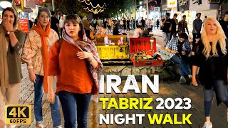 IRAN Tabrizs Vibrant Nightlife 🇮🇷 Tabriz 4K Night walks amp Street Walking tour vlog [upl. by Seftton147]