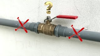 If you are not a Plumber you should watch this video Tricks installing stop valves for Pvc Pipes [upl. by Itsirk]