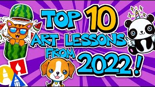 Top 10 How To Draw Art Lessons From 2022  Art For Kids Hub [upl. by Woolson559]