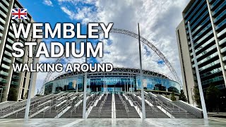 Walking around Wembley Stadium in London  July 2021 4K 60fps [upl. by Oriane]