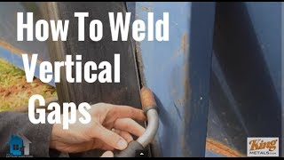 MIG Welding How To Weld Vertical Gaps [upl. by Ybrik]