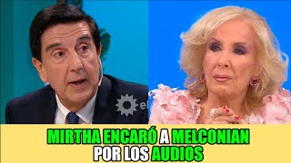 MIRTHA LEGRAND ENCARÓ a MELCONIAN por los AUDIOS R3PUGN4NT3S y ÉL se PONE LOCO MELCOGATE arg [upl. by Huberty]