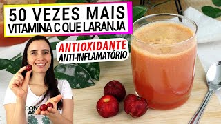 50 VEZES MAIS VITAMINA C QUE SUCO DE LARANJA DESCUBRA O SEGREDO DO SUCO DE ACEROLA [upl. by Portwine]