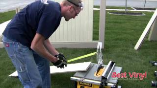 Vinyl Fence Installation BestVinylcom Part 2 of 2 [upl. by Zaraf]