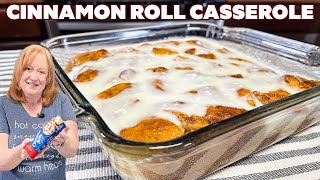 CINNAMON ROLL CASSEROLE A Delicious Breakfast Brunch or Dessert [upl. by Immak]