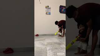 Kush with his dad ❤️dadandson kush youtubeshorts viralshorts trendingshorts cricket cutebaby [upl. by Sapienza554]