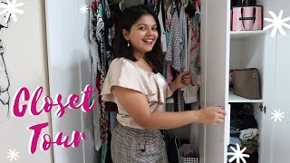 CLOSET TOUR 2020 India  Ikea Brimnes Wardrobe [upl. by Trab]