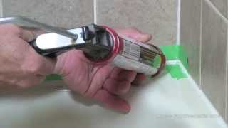 How To Remove And Apply Silicone To A Bathtub [upl. by Anes]