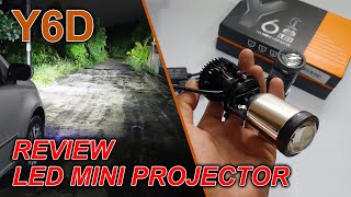 Review LED Mini Projie Y6D 50 Watt [upl. by Pirali652]