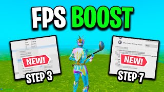 How To BOOST FPS in Fortnite OG Season High FPS amp Less Delay [upl. by Yeclek]