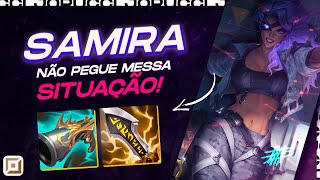 A PIOR SITUAÇÃO PRA PEGAR SAMIRA GOLD 1  Bronze ao mestre ADC [upl. by Enineg]